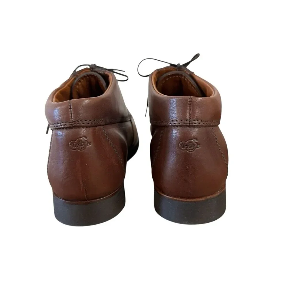 Wolky NEW IN BOX 7 Medium Brown Leather Lace Up Oxford Comfort Shoes Mens